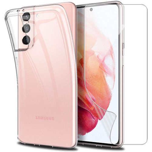 Coque Silicone Transparente + Verre Trempe Pour Samsung Galaxy S21 Ultra 5g Little Boutik®