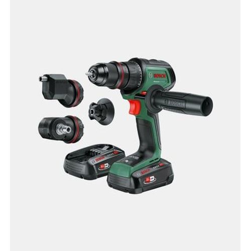 Bosch - Perceuse visseuse sans fil AdvancedDrill - Bosch - 18V-80 - 2 batteries 18V 2,5 Ah - 1 chargeur AL18V-46 - coffret de rangement - Vert