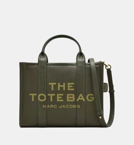 MARC JACOBS - Sac cabas The Leather Medium Tote Bag - Vert