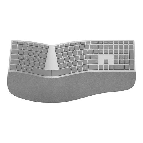 Microsoft Surface Ergonomic Keyboard - Clavier - sans fil - Bluetooth 4.0 - Français - gris alcantara