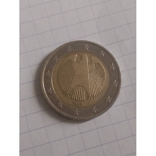 Pièce 2 Euros Rare De 2002 Grave A , Allemagne
