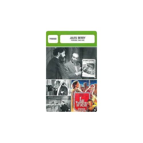 Fiche Monsieur Cinema Jules Berry [1942-1950]