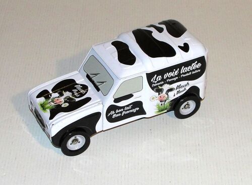 Boite Metal Renault 4 L Fourgonnette Voiture En Tole Cremerie