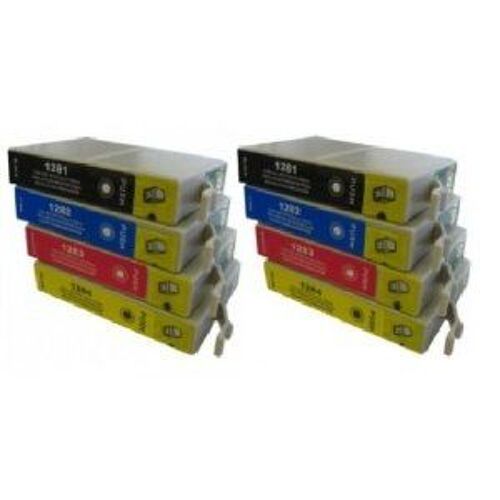 Tonercenter24 - Epson T1285 - 2 x Compatible Cartouche d'Encre Set pour EPSON STYLUS S22 SX125 SX130 SX235 SX420W SX425W SX435 BX305F BX305FW