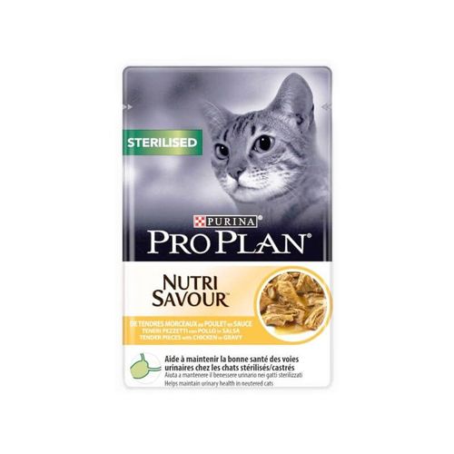 Pâtée Sterilised Nutrisavour Poulet Chat 10x85g - Pro Plan