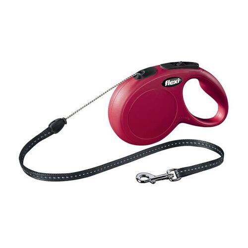 Laisse New Classic Rouge T.M 5m Chien