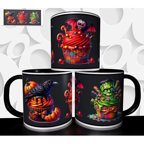 Mug Tasse À Café - Halloween Cupcake Color 2550