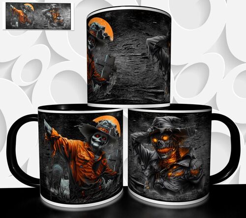 Mug Tasse À Café - Halloween Epouvantail Dark 2598