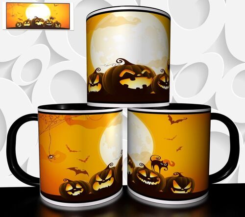 Mug Tasse À Café - Halloween Citrouille 2542