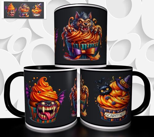 Mug Tasse À Café - Halloween Cupcake Color 2549