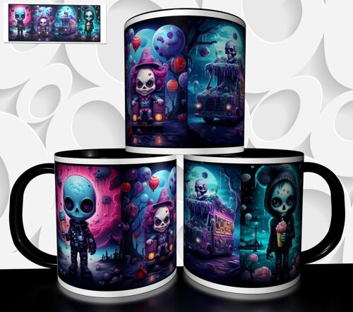 Mug Tasse À Café - Halloween Clown Marchand De Glace 2525