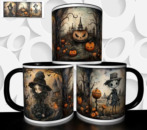 Mug Tasse À Café - Halloween Sorciere Gothique Style Tim Burton 2485
