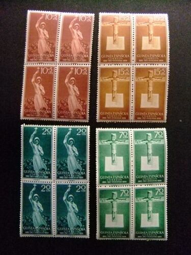 Ar Guinée Espagnole 1958 / 75e Anniversaire De La Mission Catholique / Edifil 384 /87** Yvert 399 /02 **