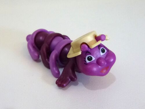 Figurine Chenille Violette 6 Cm K99-60 Famille Oeuf Kinder Surprise Purple Caterpillar Egg Toys 1998