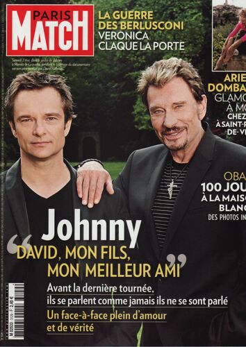 Paris Match / 07-05-2009 N°3129 : Arielle Dombasle (6p) - Johnny / David Hallyday (8p)