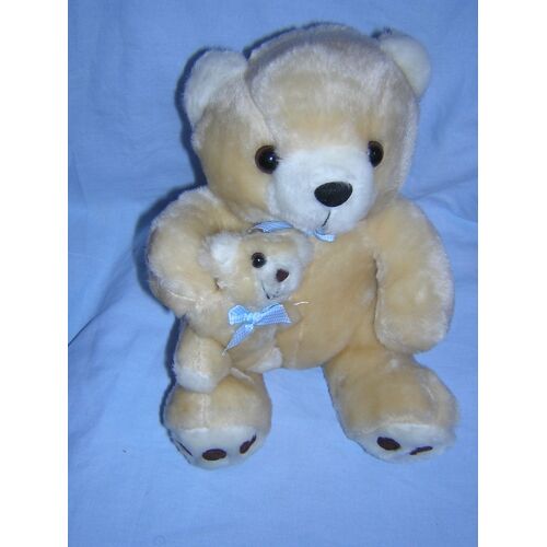 Peluche Et Son Petit Afibel 30 Cm.