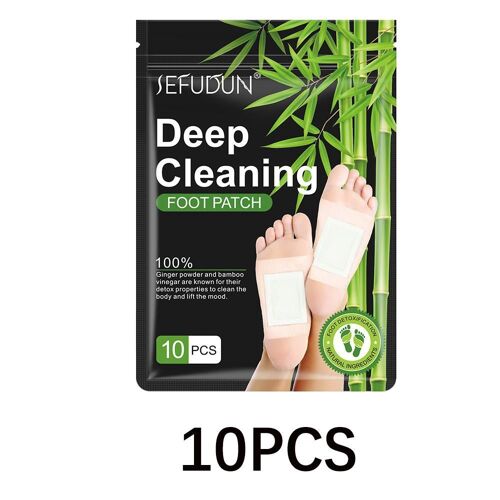 Couleur 10pcs Patchs De Détox Pour Les Pieds, Anti-Stress, Sommeil Profond, Nettoyage Des Toxines Naturelles À Base De Plantes, Soins De Santé