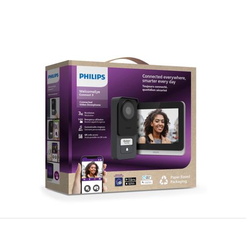 Visiophone filaire et connecté Image qualité 3K Philips WelcomeEye connect 3