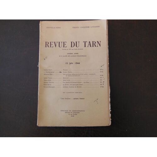 Revue Du Tarn N° 35 Du 15 Juin 1944