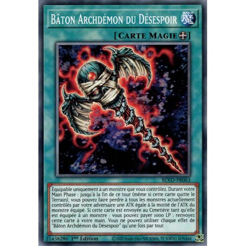 Yugioh! Blvo-Fr063 Bâton Archdémon Du Désespoir