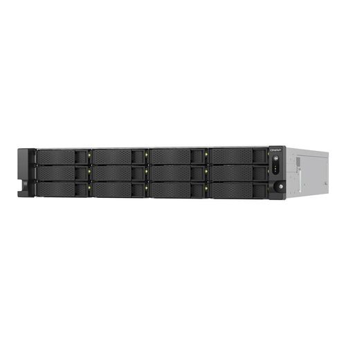 QNAP TS-H1277AXU-RP - Serveur NAS - 12 Baies - rack-montable - SATA 6Gb/s - RAID 0, 1, 5, 6, 10, 50, 60, JBOD - RAM 32 Go - 2.5 Gigabit Ethernet / 10 Gigabit Ethernet - iSCSI support - 2U