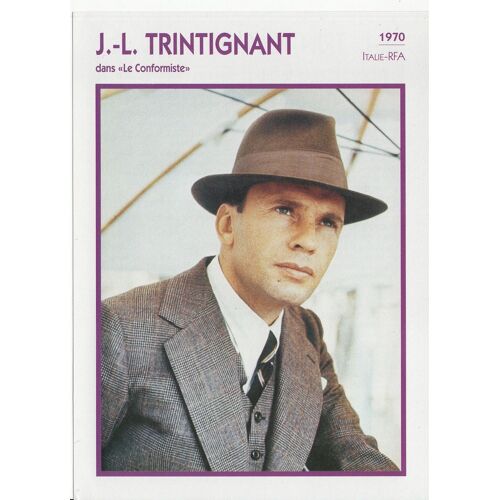 Fiche Portrait De Star Jean-Louis Trintignant