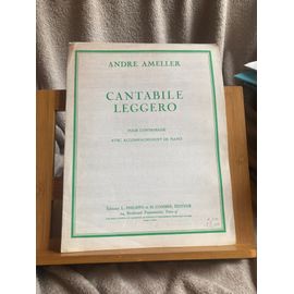 André Ameller Cantabile & Leggero Contrebasse Piano Partition Philippo Combre