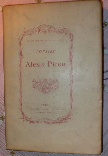 Poésies D'alexis Piron