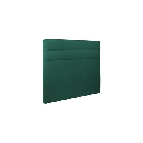 Tete de lit Lignes Velours Vert L 135 cm - Ep 10 cm rembourre