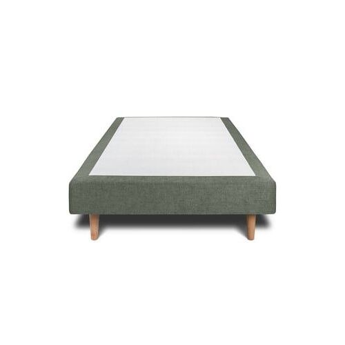 Sommier Tapissier Tissu Beige brun H29cm