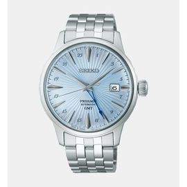 Montre Seiko Presage Automatic Cocktail Gmt Fond Bleu Clair