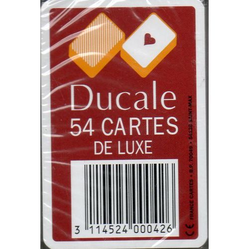 Jeu De 54 Cartes De Luxe Ducale En Boîte Cristal