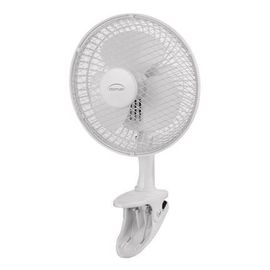 Domair - Ventilateur de table à clipser blanc 15W Ø15 cm - Multicolore