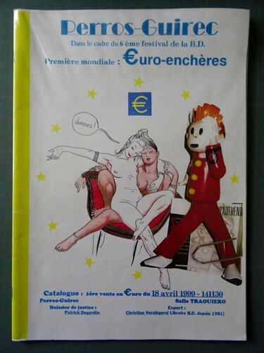 Catalogue Bandes Dessinées Planches Dessins Perros Guirec Avril 1999