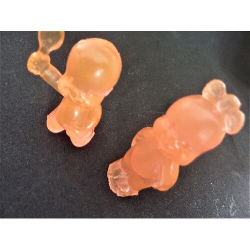 Lot De 2 Babies De Couleur Rouge Fluo