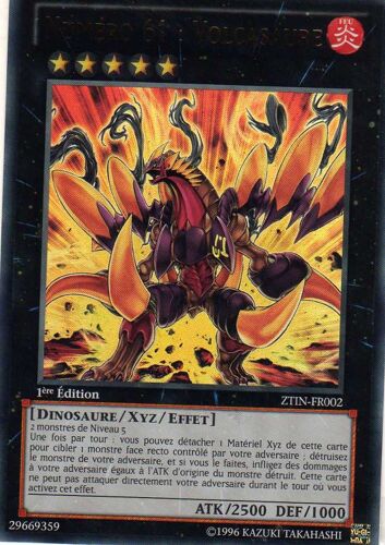 Numéro 61 : Volcasaure (Ztin-Fr002) Yu Gi Oh 1ère Édition