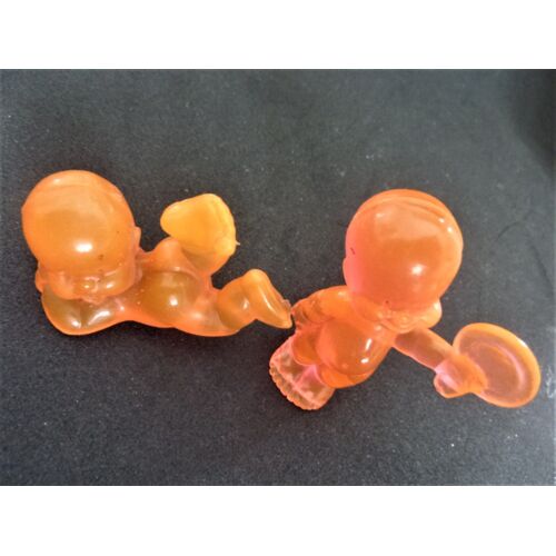 Lot De 2 Babies De Couleur Rouge Fluo