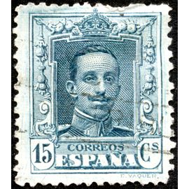 Timbre Oblitéré Espana, Correos, 15 Cs