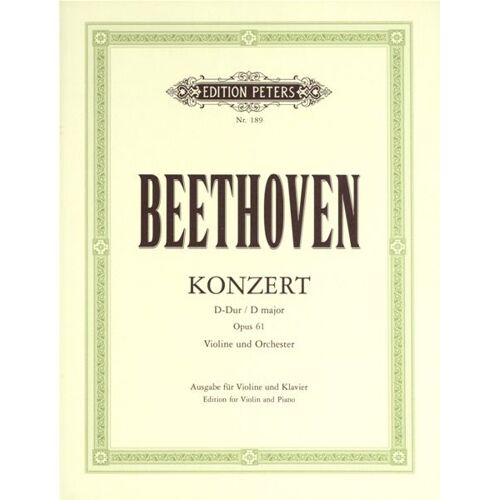 Beethoven Concerto Pour Violon En Ré Majeur Opus 61