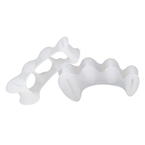 Correcteur De Séparation Des Orteils En Silicone, 1 Paire, Pour Hallux Valgus, Trois Trous 