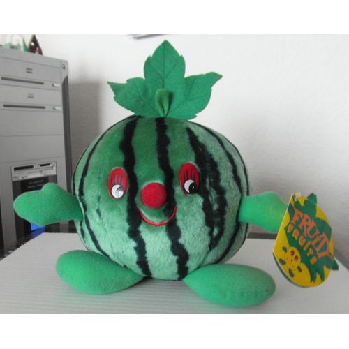 Peluche Fruit : Pastèque - Hauteur 20cm