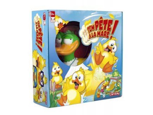 Tempete A La Mare - Plateau, Canard - Jeu De Parcours Rigolo - Ambiance - Jeu Societe Enfant 4 Ans - Set Jouet + Carte Animaux