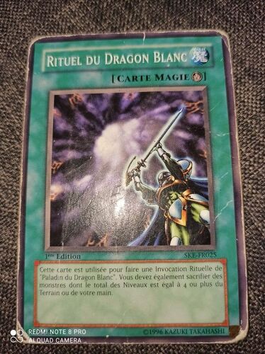 Yugioh! Ske-Fr025 1ere Edition Rituel Du Dragon Blanc
