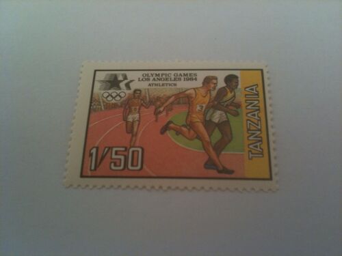 Timbre Jeux Olympiques Los Angeles 1984 Tanzanie