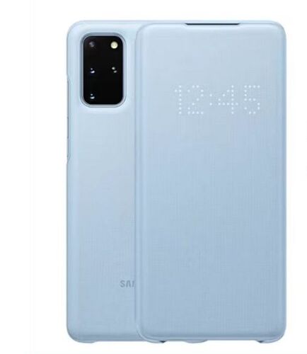 Coque pour Samsung Galaxy S20 Plus/S20+,Smart Led View Cover,Étui à rabat pour téléphone portable - Bleu