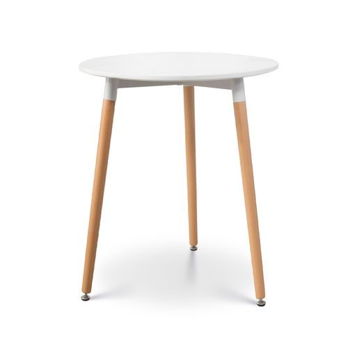 Petite Table Ronde Jeny Blanche Style Scandinave Ø60 Cm
