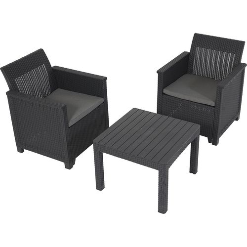 Ensemble De Balcon Lola - Graphite Allibert By Keter