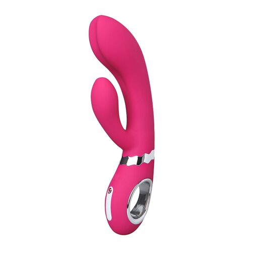Vibromasseur Rabbit Chauffant Avec Fonction Va-et-vient - Rose - USB - Neuf
