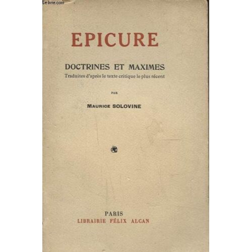 Doctrines Et Maximes