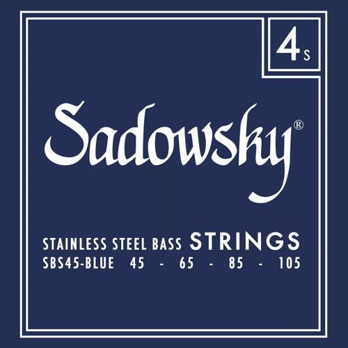 Sadowsky Blue Label Sbs 45 Stainless Steel 45-105 Jeu De Cordes Pour Basse Électrique